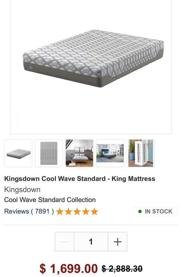 Kingsdown Cool Wave King Mattress - Image 6
