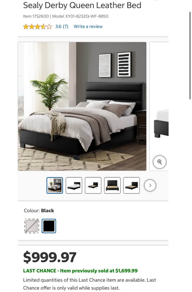 Brand New Sealy Queen Bedframe - Image 7
