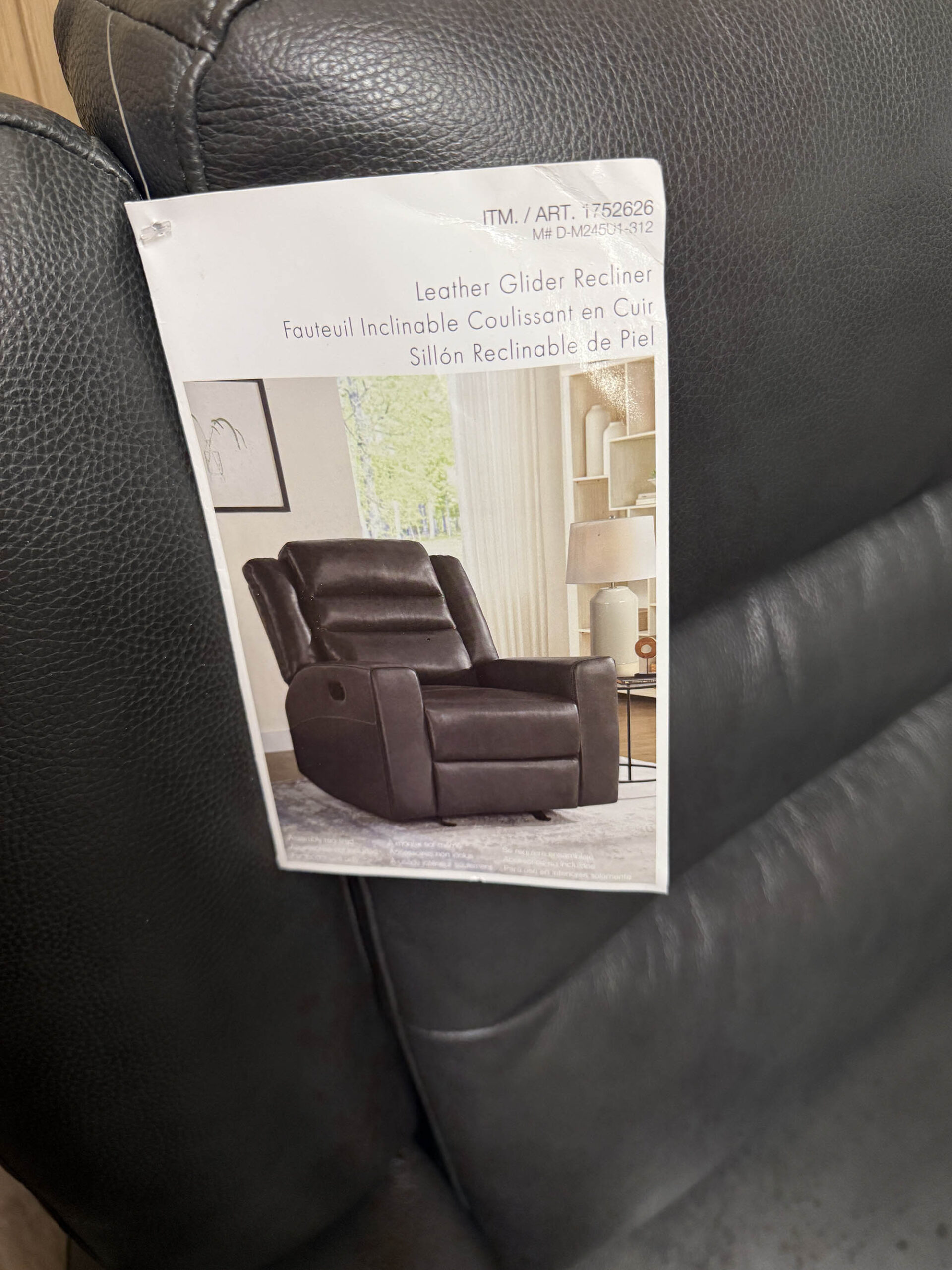 Monterrey Hills Leather Rocking Recliner - Image 3