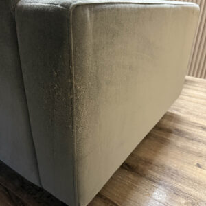 Slate Grey Velvet 3 Piece Sectional