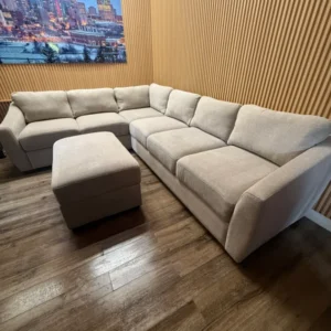 Northridge Sectional Sofa w/ Storage Ottoman