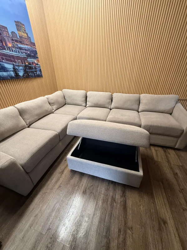 Northridge Sectional Sofa w/ Storage Ottoman - Image 3