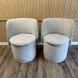 Aiden & Ivy Armless Swivel Chairs