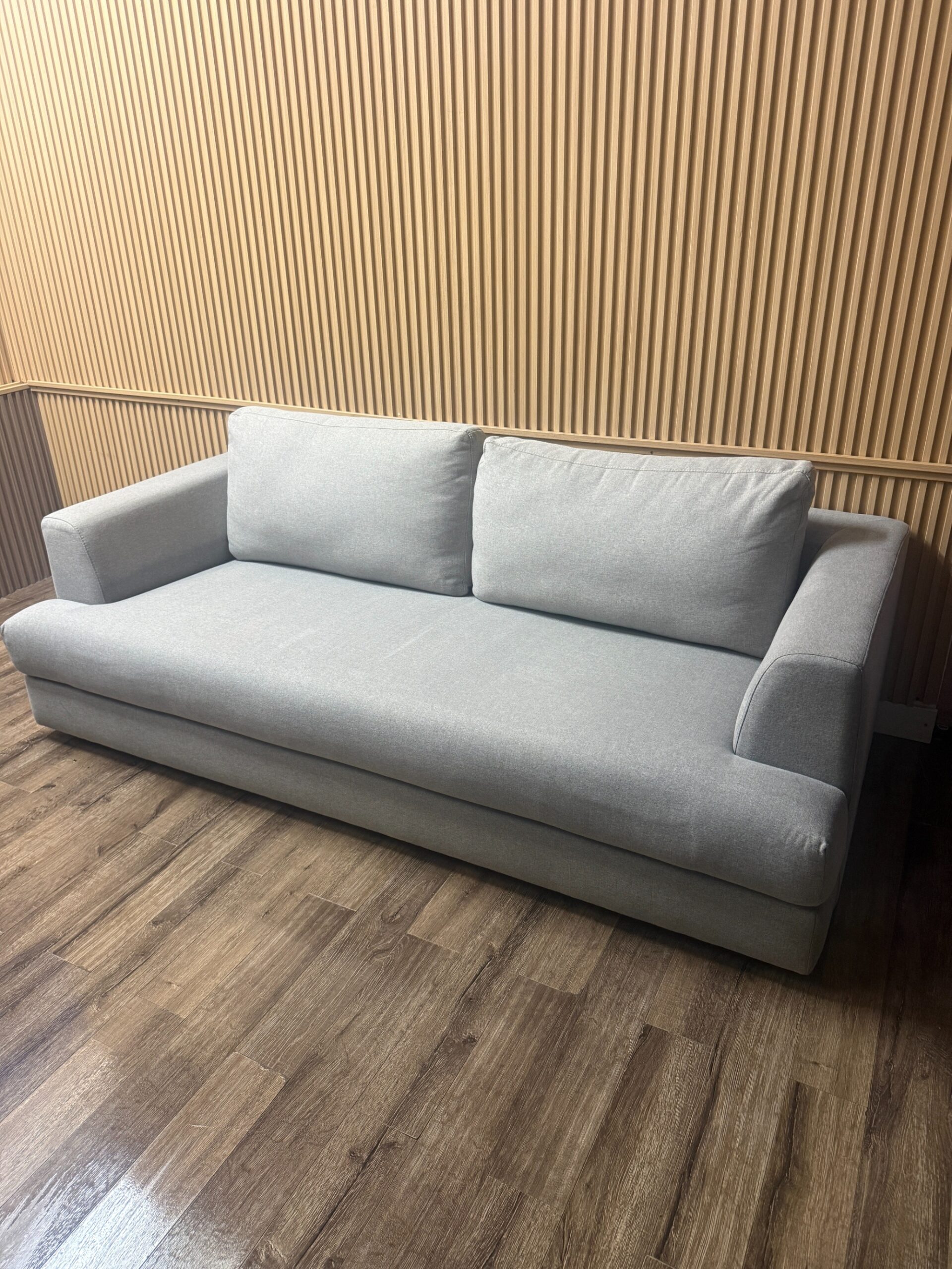 Crossroads Grey Fabric Sofa - Image 2