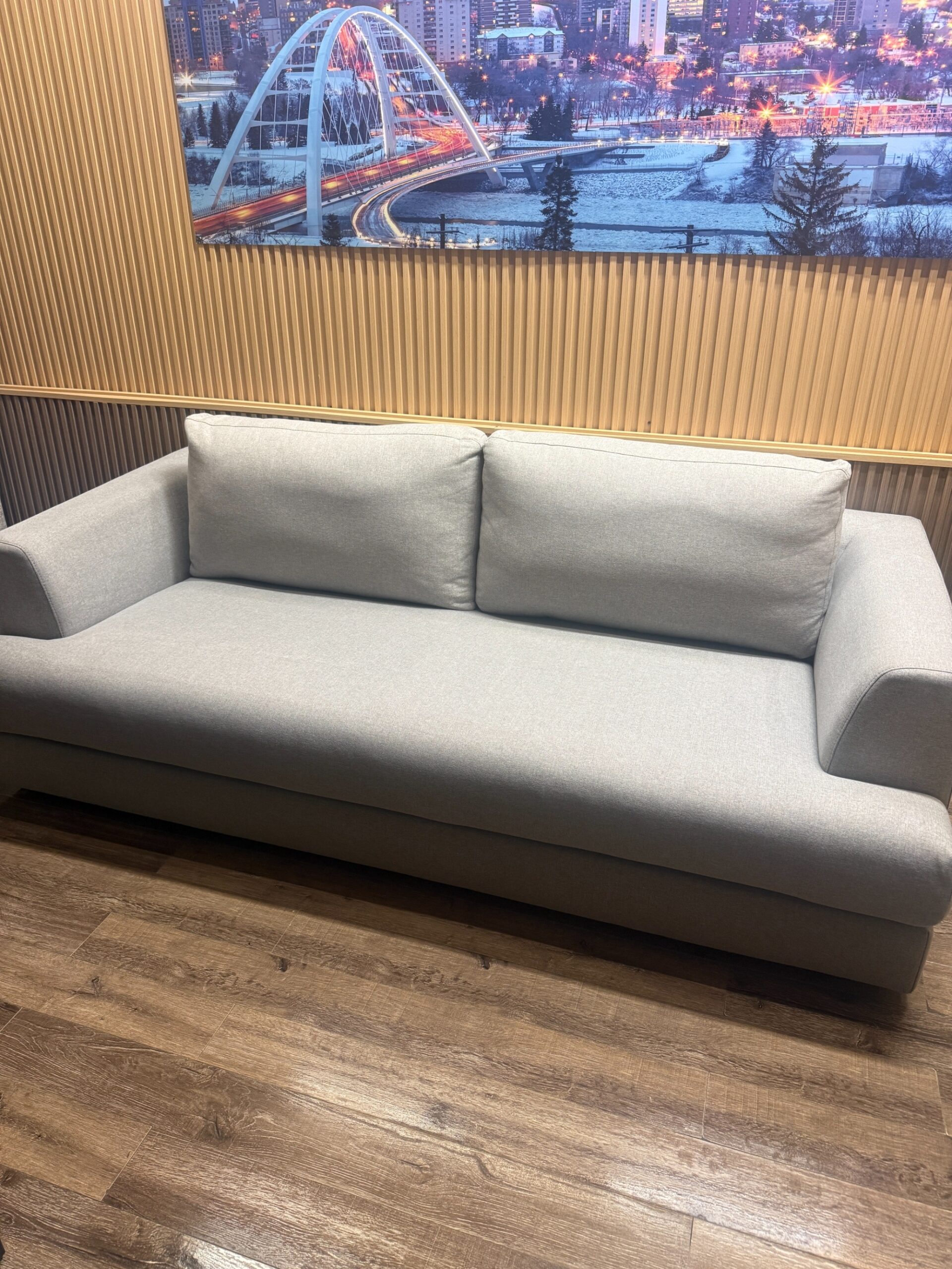 Crossroads Grey Fabric Sofa