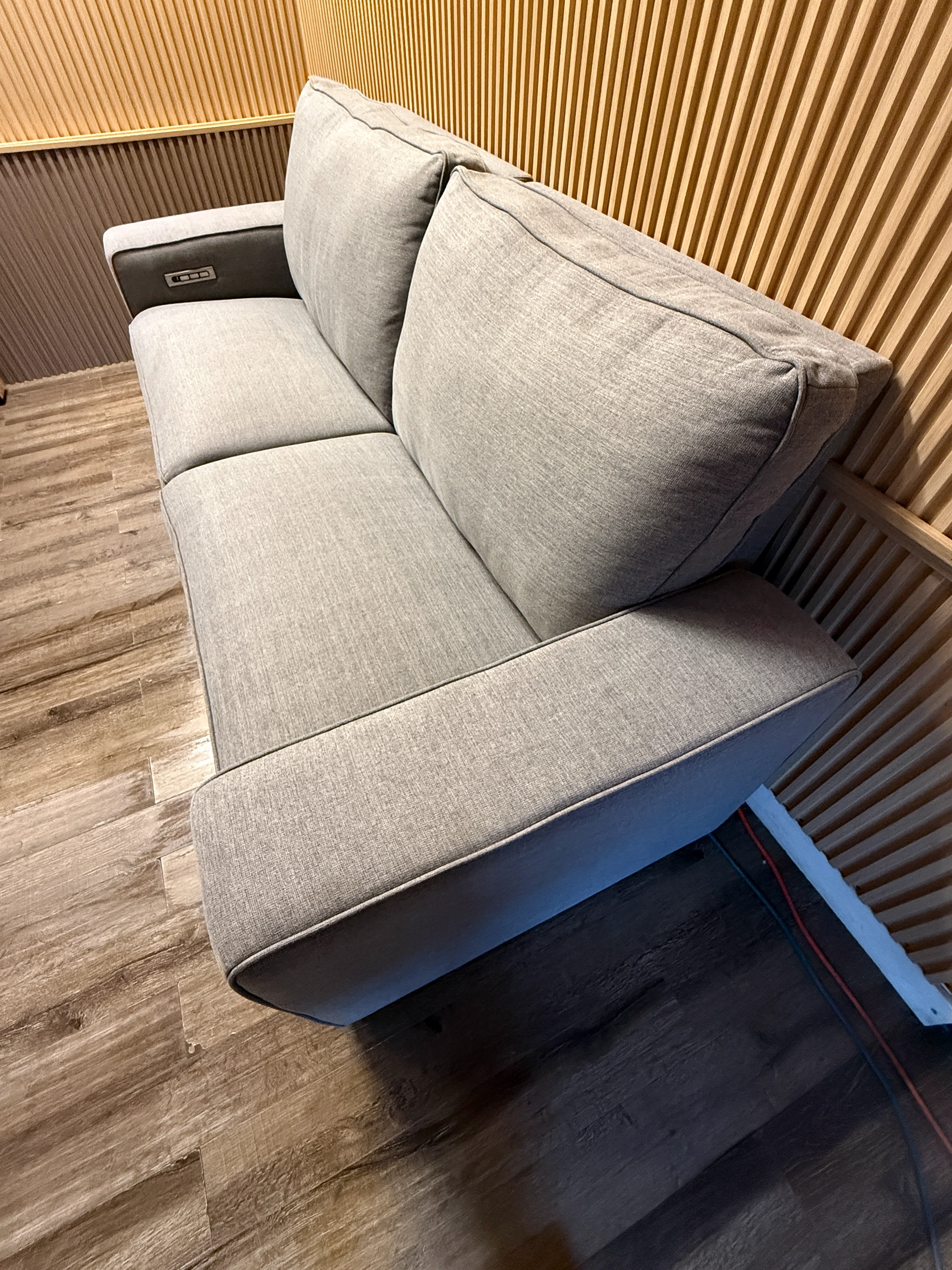 MotoMotion Fabric Triple Power Reclining Sofa - Image 2