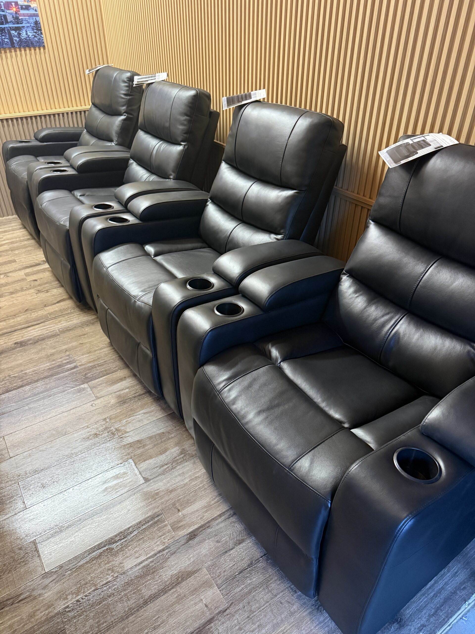 Northridge Home Power Reclining Theatre Chairs.