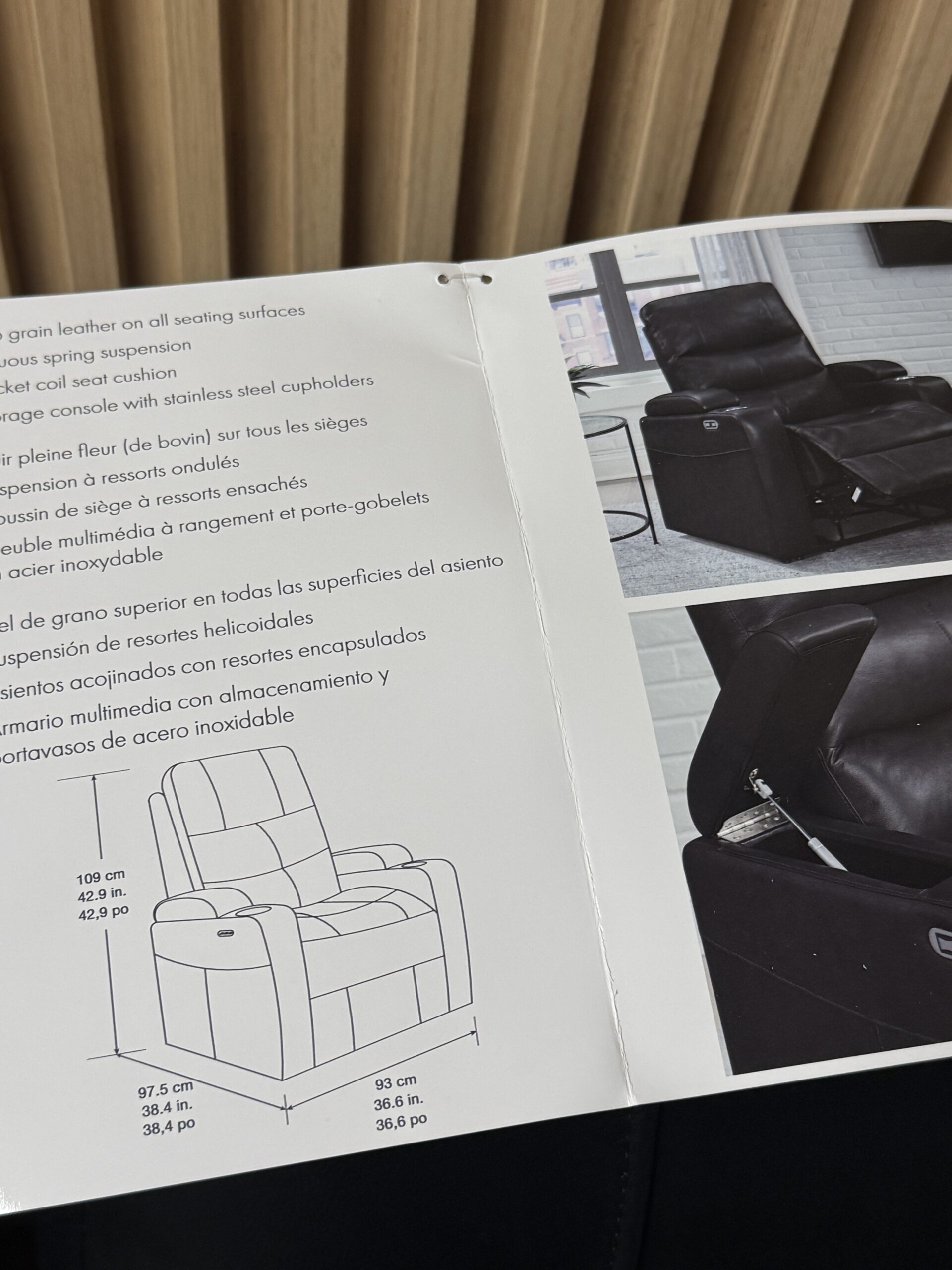 Northridge Home Power Reclining Theatre Chairs. - Image 2