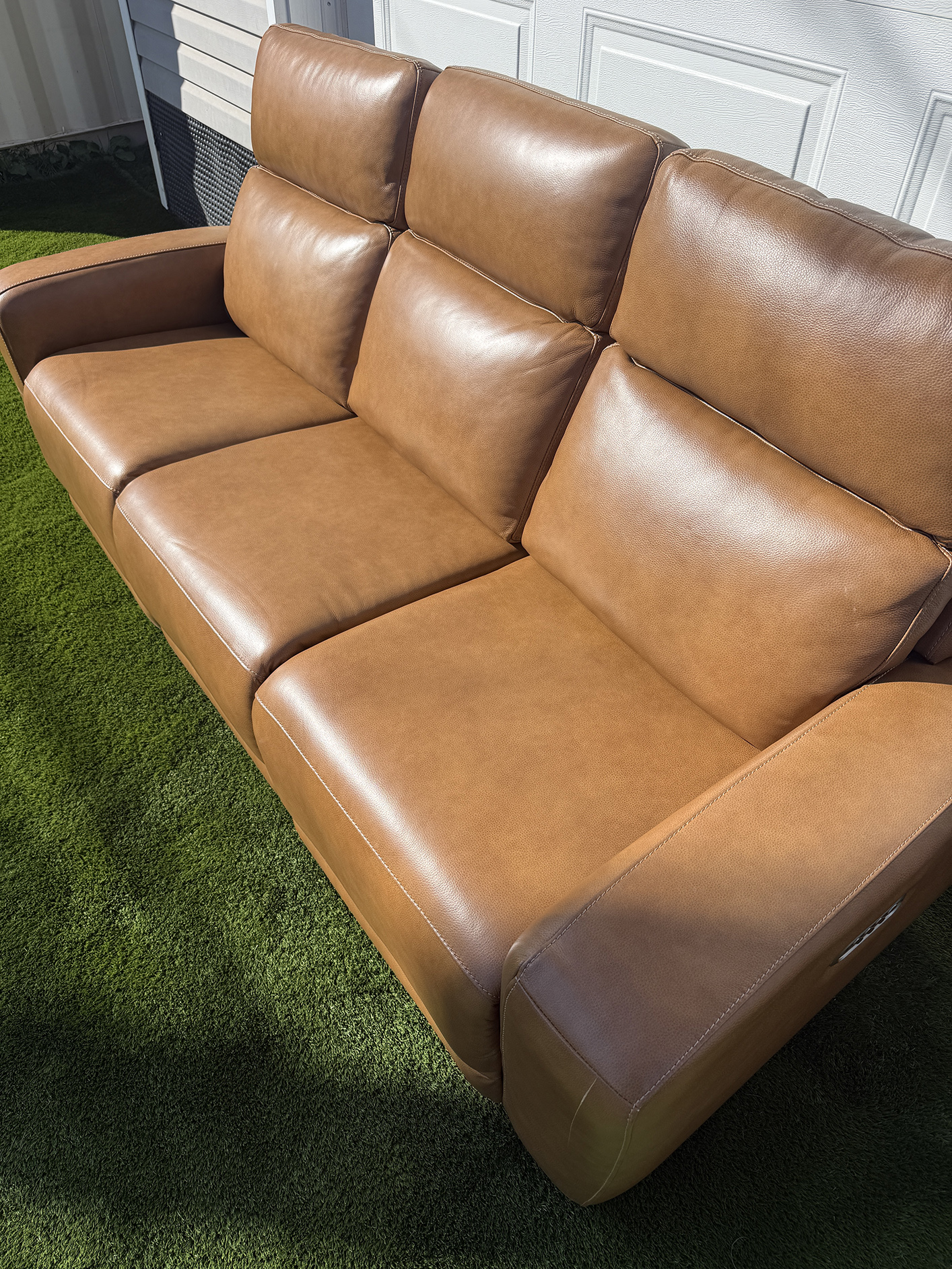 Nice Link Leather Power Recliner