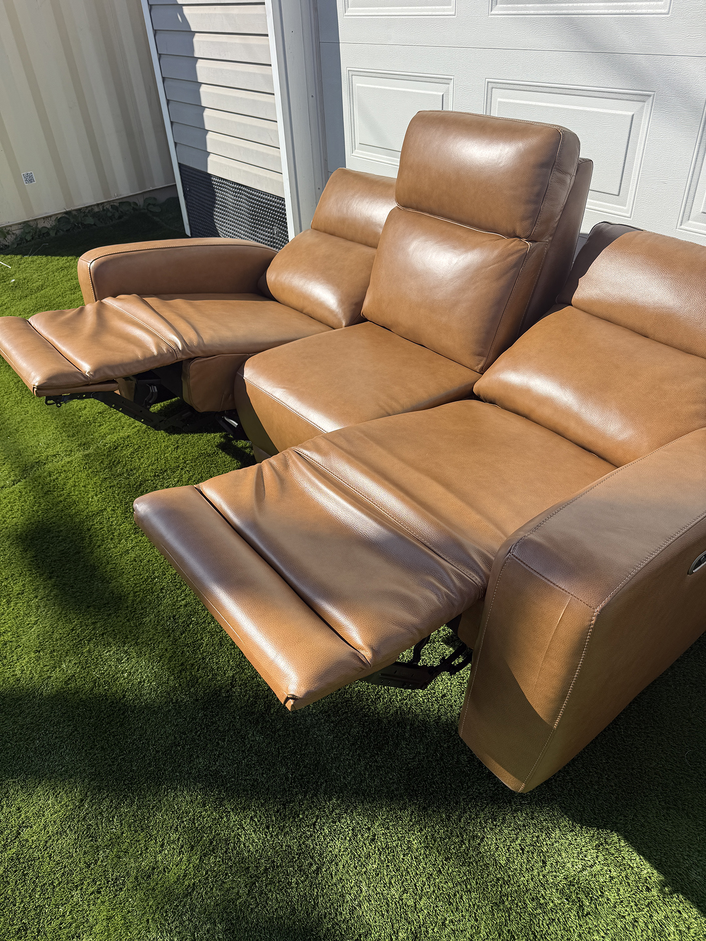 Nice Link Leather Power Recliner - Image 8