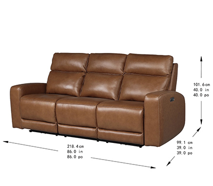 Nice Link Leather Power Recliner - Image 9
